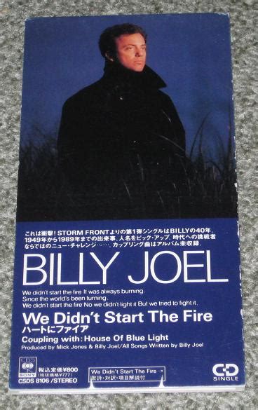 Billy Joel We Didn't Start The Fire Records, LPs, Vinyl and CDs - MusicStack