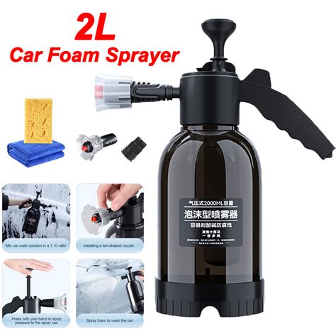 L Hand Pump Foam Sprayer Hand Pneumatic Foam Cannon With Types Of