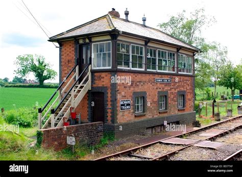 Great Western Railway Signal Box At Cranmore Somerset England Stock