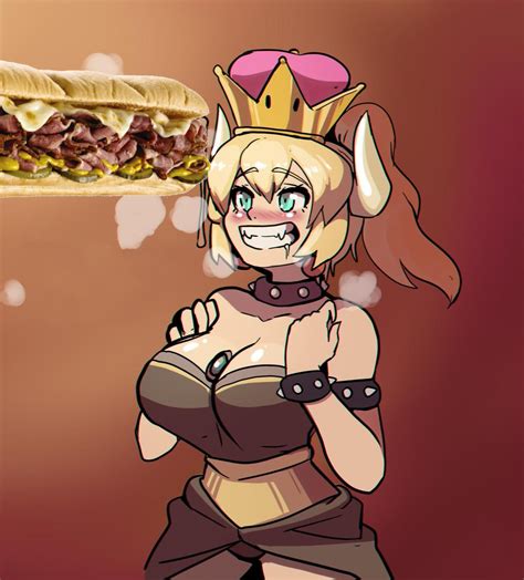 Hungry Bowsette Subway Sandwich Porn Know Your Meme