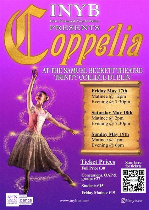 Irish National Youth Ballet presents Coppélia What s On In Dublin