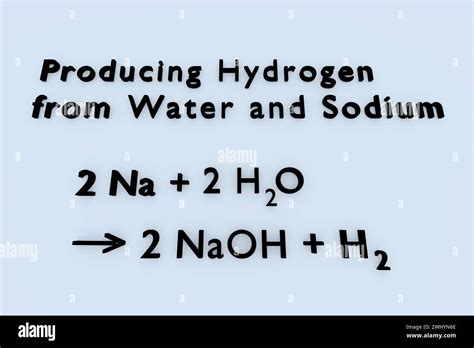 3D Illustration Of A Chemical Formula Descring The Producing Of