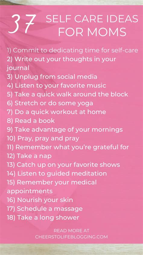 37 Self Care Ideas For Busy Moms Artofit