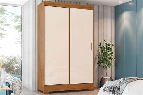 Guarda Roupa Casal 2 Portas Deslizantes E 2 Gavetas Briz B351 Henn C