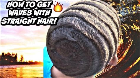 How To Get 360 Waves With Straight Fine Or Caucasian Hair Youtube