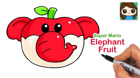 How To Draw An Elephant Fruit Super Mario Bros Wonder Youtube