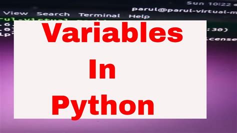 Python Tutorial Variables In Python How To Make A Program In Python