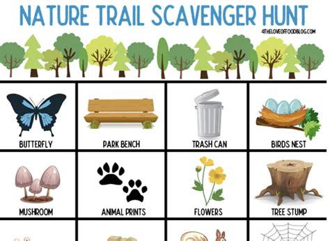 Outdoor Nature Scavenger Hunt Printables + Ideas for Kids