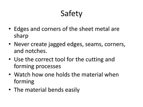 Ppt Sheet Metal Powerpoint Presentation Free Download Id1860755