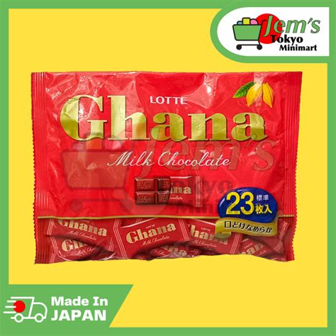 Lotte Ghana Milk Chocolate 23 Pack 92g Shopee Philippines