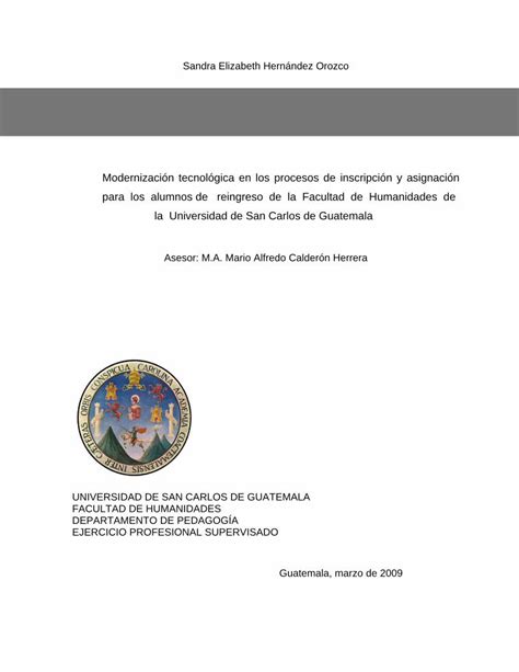 PDF Modernización tecnológica en los procesos de biblioteca usac