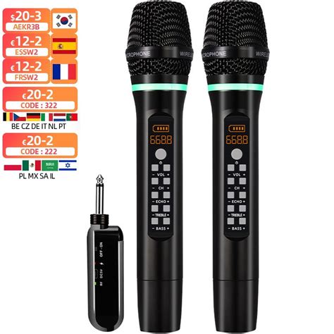 Micr Fono Inal Mbrico Uhf Profesional Accesorio De Mano Para Karaoke