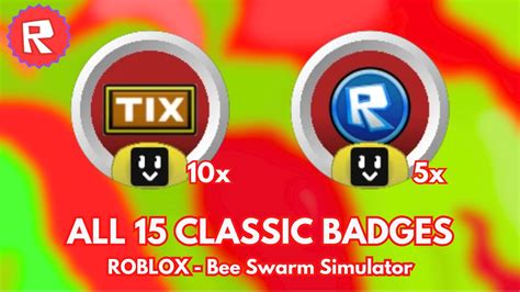 How To Get All Tix Token Badges In Bee Swarm Simulator Roblox