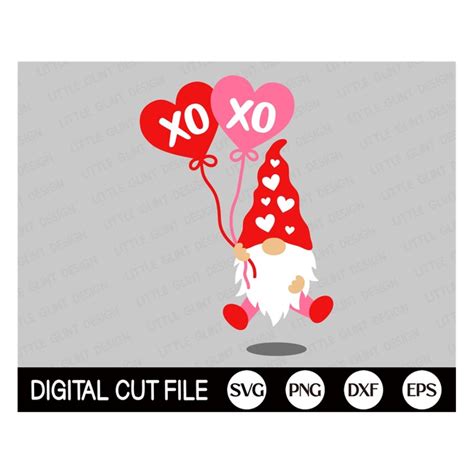 Valentine Gnome Svg Xoxo Svg Gnomes Png Valentine Hearts Inspire