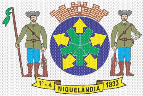 Brasão e Bandeira da Cidade de Niquelândia GO mbi br