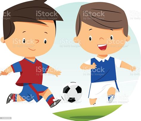 Soccer Kids Stock Illustration Download Image Now Soccer Playful