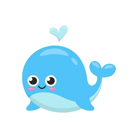 Cute Whale Vector 2587004 Vector Art At Vecteezy