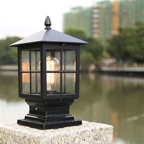 Alessio Lantern Pier Mount Outdoor Pillar Light Colour Lightzey In