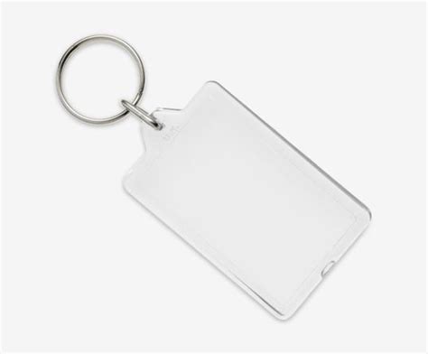 G Blank Clear Acrylic Keyrings Quick Simple Delivery