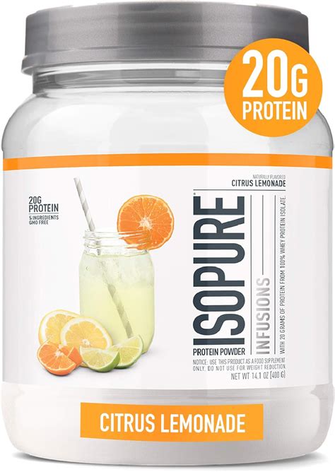 Isopure Protein Powder Clear Whey Isolate Protein Post Workout Recovery Drink Mix