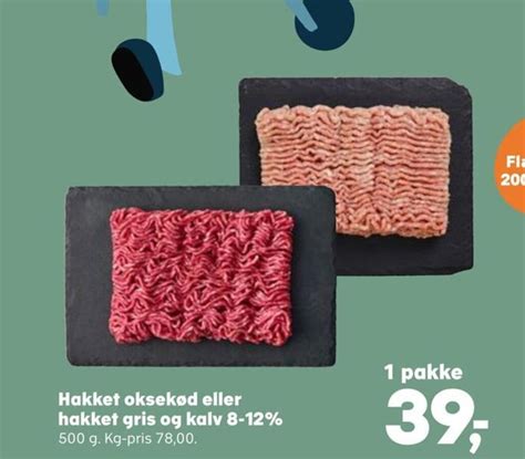 Hakket Oksek D Eller Hakket Gris Og Kalv Tilbud Hos Superbrugsen