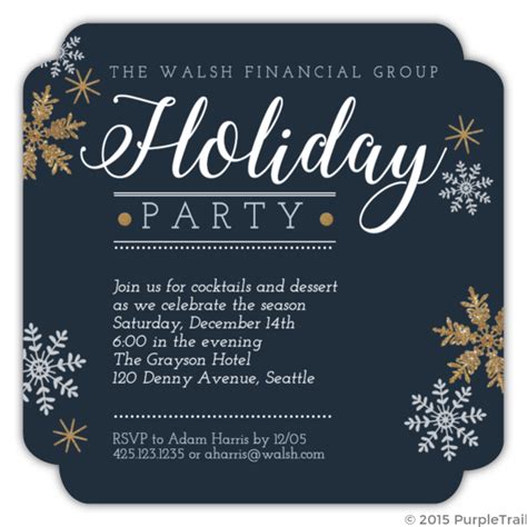 Holiday Party Invitation Examples