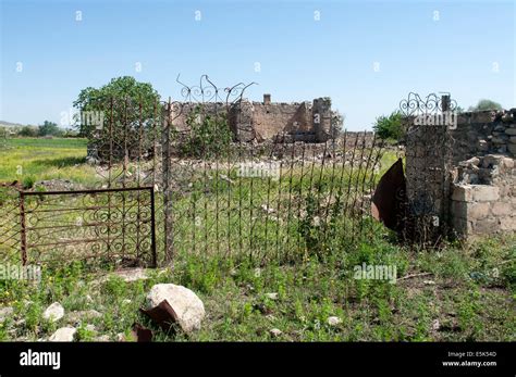 Destroyed House Agdam Ghost Town Unrecognized State Of Nagorno