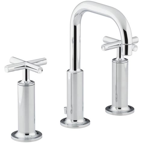 Kohler Purist Widespread Bathroom Sink Faucet With High Cross Handles