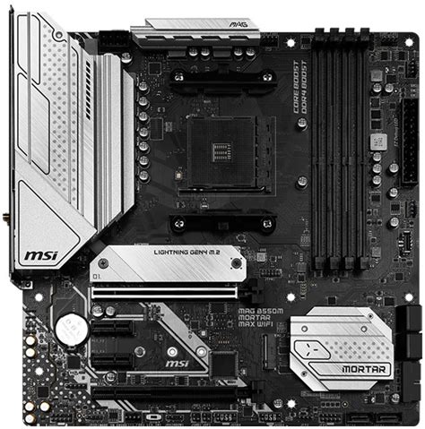 MSI AM4 MicroATX MAG B550M MORTAR MAX WIFI DDR4 Motherboard CA