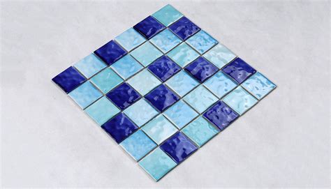 Blue Pool Tile X Blue Ceramic Mosaic Tile For Swimming Pool Hqt