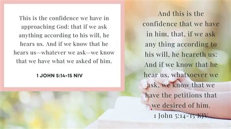 1 John 5 14 15 Bible Verse Of The Day