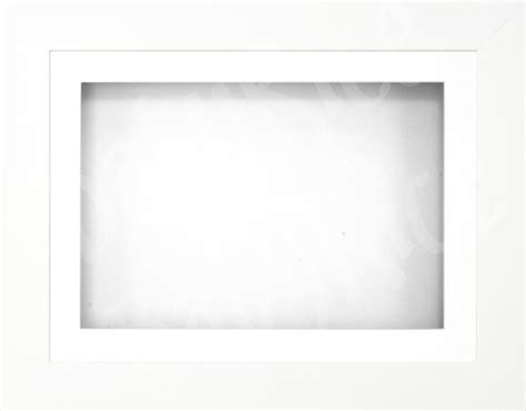 12x9 White 3d Display Frame 1 Hole White Mount White Back