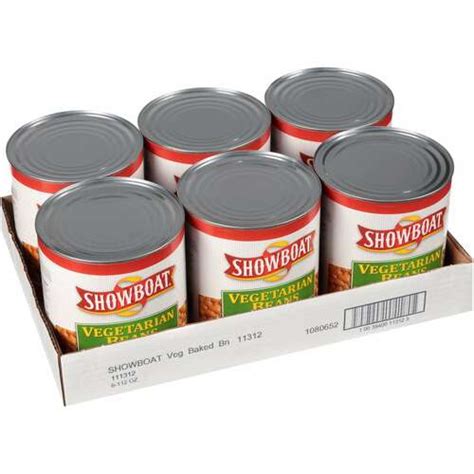 Showboat Vegetarian Beans In Tomato Sauce 112 Ounce 6 Cans Per Case