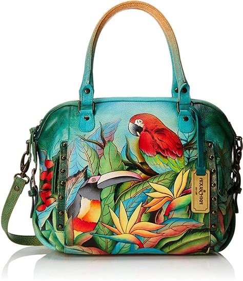 Amazon Anuschka Zip Top Satchel Tbls Tropical Bliss Clothing