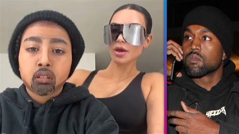 North Transforms Into Dad Kanye West Alongside Kim Kardashian In New