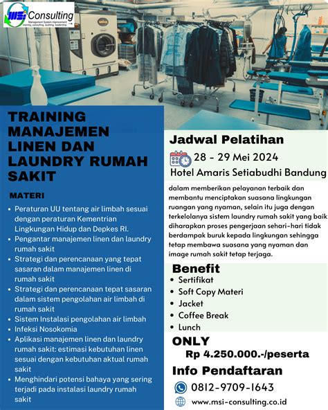 Training Manajemen Linen Dan Laundry Rumah Sakit