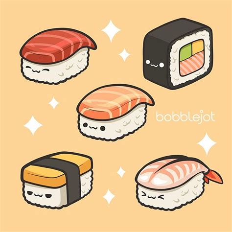 Created This Adorable Set Of Sushi As Part Of Blockpunkofficials