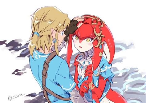 Link And Mipha Legend Of Zelda Breath Of The Wild Legend Of Zelda