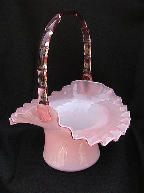 Fenton Candy Basket Pyrex Vintage Vintage Glassware Vintage Pink Antique Glass Or Antique