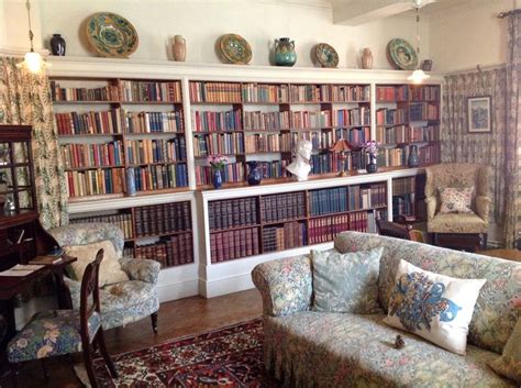 Standen House Garden West Sussex England UK RH19 4NE Book Shelves