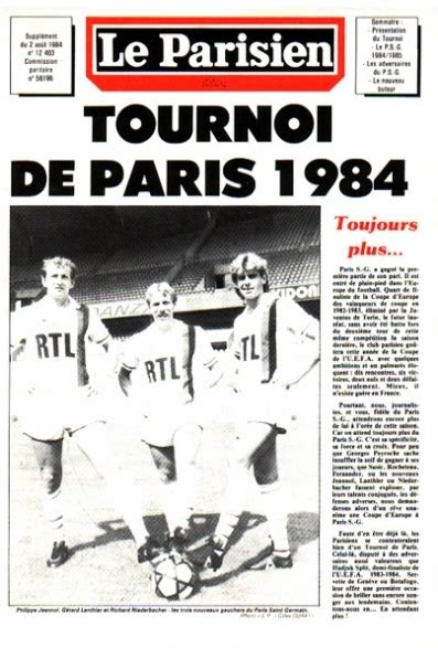 8485 TdP Programme Histoire Du PSG