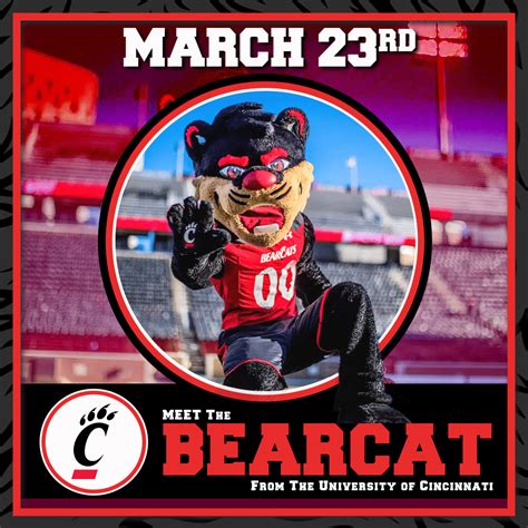 Mascot Appearance The Bearcat Square Mascot Hall Of Fame