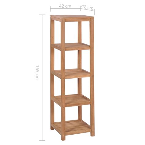 Vidaxl Baderomshylle Etasjer Heltre Teak X X Cm Vidaxl No