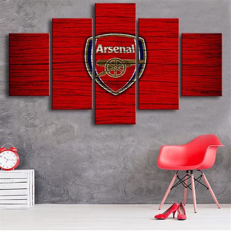 ฟตบอลคลบโปสเตอร Arsenal ทมสญลกษณ ห องน งเล นตกแต งผ