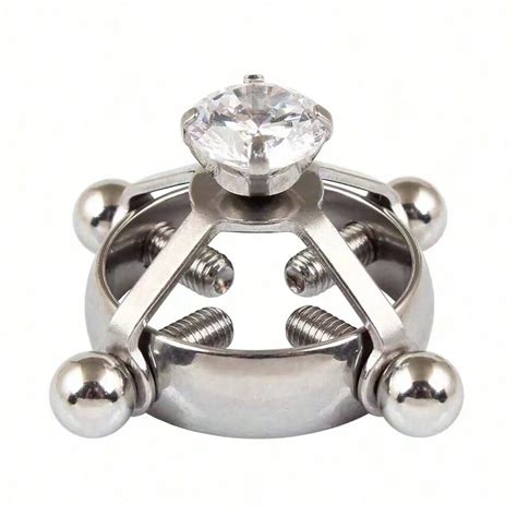 1PC Women S New Fashion Sexy Stainless Steel Diamond Nipple Clip