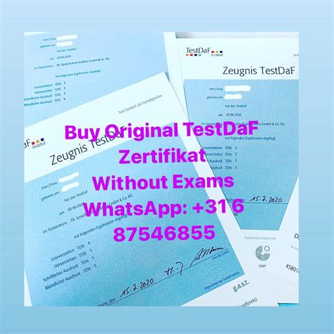 Buy Telc Deutsch B2 Without Exams Buy 100 Registered TestDaf