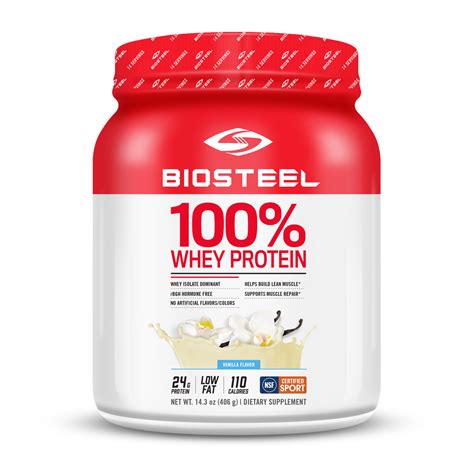 BioSteel Sports Nutrition Inc. - 100% Whey Protein Vanilla - 420g ...