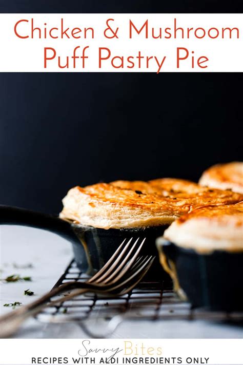 Creamy Golden Chicken and Mushroom Pie Recipe - Savvy Bites
