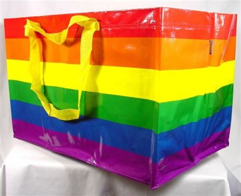 Ikea Storstomma Rainbow Bag Shopping Storage Gay Pride Lgbt Lgbtq