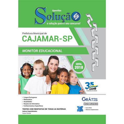 Apostila Cajamar Sp 2018 Monitor Educacional Submarino